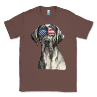 Chestnut great dane sunglasses american usa flag 4th of july fourth t shirt Classic Tee - InspiraDesign