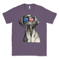 Lavender great dane sunglasses american usa flag 4th of july fourth t shirt Classic Tee - InspiraDesign
