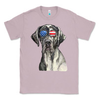 Lilac great dane sunglasses american usa flag 4th of july fourth t shirt Classic Tee - InspiraDesign