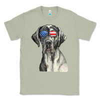 Matcha great dane sunglasses american usa flag 4th of july fourth t shirt Classic Tee - InspiraDesign