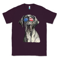 Plum great dane sunglasses american usa flag 4th of july fourth t shirt Classic Tee - InspiraDesign