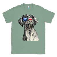 Sage great dane sunglasses american usa flag 4th of july fourth t shirt Classic Tee - InspiraDesign