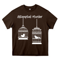 Chocolate Brown Attempted Murder Heavy Core Tee - Bettercallsaul