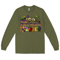 Army Green one spook tacular teacher Long Sleeve Tee - BarkalooDesign