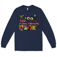 Navy one spook tacular teacher Long Sleeve Tee - BarkalooDesign