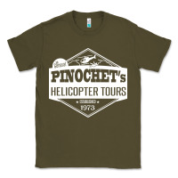 Army Green Pinochet Helicopter Tours Classic Tee - InspiraDesign
