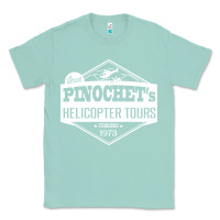 Seafoam Pinochet Helicopter Tours Classic Tee - InspiraDesign