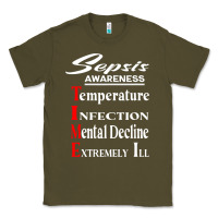 Army Green Sepsis Awareness  Know Sepsis Signs  Sepsis Surviv Classic Tee - InspiraDesign
