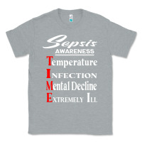 Heather Grey Sepsis Awareness  Know Sepsis Signs  Sepsis Surviv Classic Tee - InspiraDesign