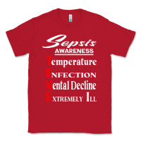 Red Sepsis Awareness  Know Sepsis Signs  Sepsis Surviv Classic Tee - InspiraDesign