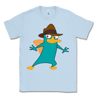 Dusty Blue Perry The Platypus Classic Tee - InspiraDesign