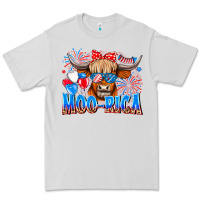 Dove Grey moo rica Premium Tee - CowhideDigitalArt