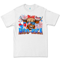 White moo rica Premium Tee - CowhideDigitalArt
