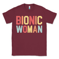Burgundy bionic woman injury accident broken hip leg arm surgery t shirt Classic Tee - InspiraDesign