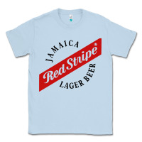 Dusty Blue jamaica red stripe lager beer Classic Tee - InspiraDesign