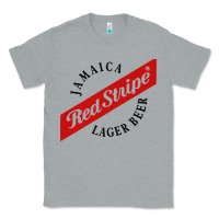 Heather Grey jamaica red stripe lager beer Classic Tee - InspiraDesign