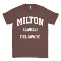 Chestnut milton delaware de vintage state athletic style t shirt Classic Tee - InspiraDesign