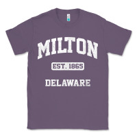 Lavender milton delaware de vintage state athletic style t shirt Classic Tee - InspiraDesign