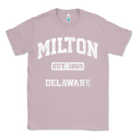Lilac milton delaware de vintage state athletic style t shirt Classic Tee - InspiraDesign