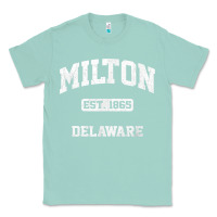 Seafoam milton delaware de vintage state athletic style t shirt Classic Tee - InspiraDesign