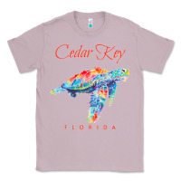 Lilac Cedar Key Florida Watercolor Sea Turtle Sweatshirt Classic Tee - InspiraDesign