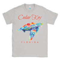 Moon Dust Cedar Key Florida Watercolor Sea Turtle Sweatshirt Classic Tee - InspiraDesign