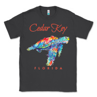 Smoke Cedar Key Florida Watercolor Sea Turtle Sweatshirt Classic Tee - InspiraDesign
