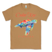 Toasted Coconut Cedar Key Florida Watercolor Sea Turtle Sweatshirt Classic Tee - InspiraDesign