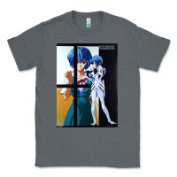 Charcoal Heather Neon Genesis Evangelion Rei Ayanami Classic Tee - InspiraDesign