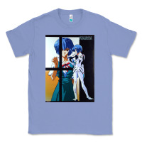 Colony Blue Neon Genesis Evangelion Rei Ayanami Classic Tee - InspiraDesign