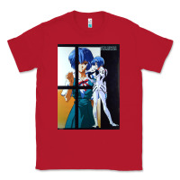 Red Neon Genesis Evangelion Rei Ayanami Classic Tee - InspiraDesign