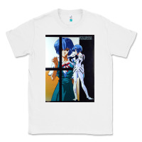 White Neon Genesis Evangelion Rei Ayanami Classic Tee - InspiraDesign