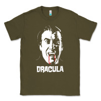 Army Green dracula vampire classic horror flick white t shirt Classic Tee - InspiraDesign