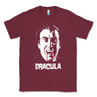 Burgundy dracula vampire classic horror flick white t shirt Classic Tee - InspiraDesign