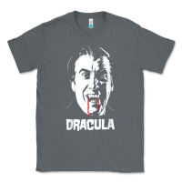 Charcoal Heather dracula vampire classic horror flick white t shirt Classic Tee - InspiraDesign