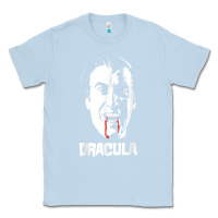 Dusty Blue dracula vampire classic horror flick white t shirt Classic Tee - InspiraDesign