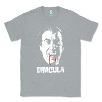 Heather Grey dracula vampire classic horror flick white t shirt Classic Tee - InspiraDesign