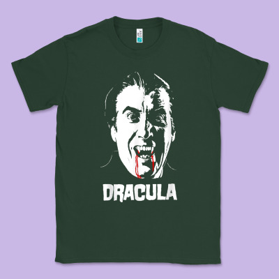 Dracula Vampire Classic Horror Flick White T Shirt Classic Tee Designed By Inspiradesign