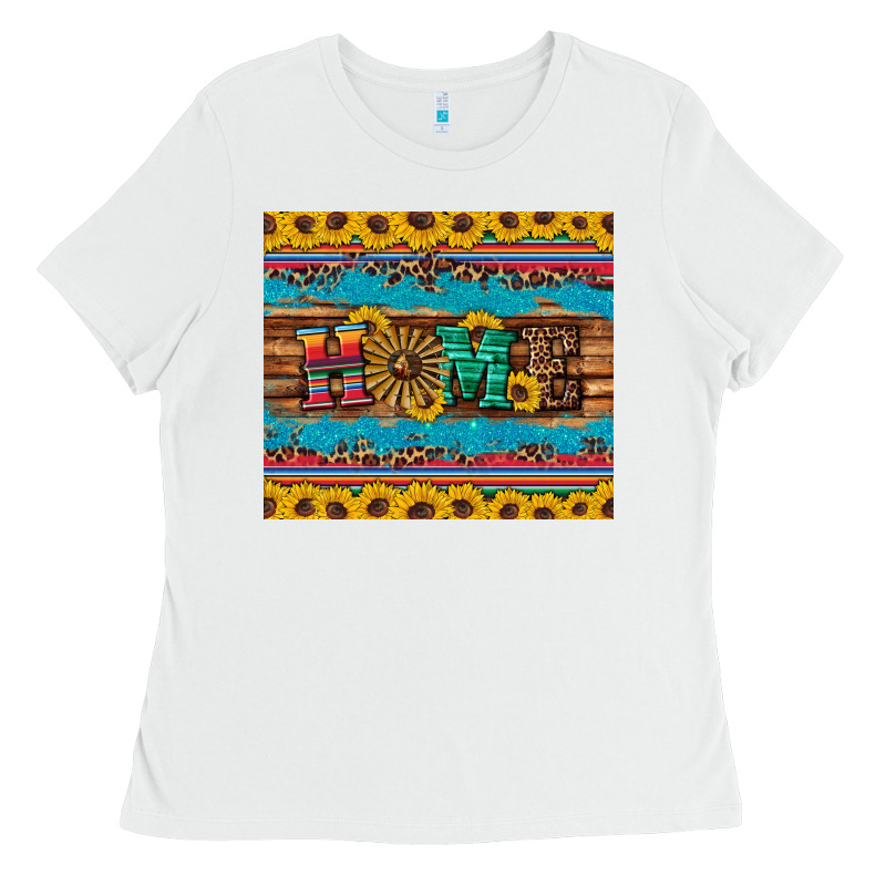 Western Home Wind Wheel Sunflowers Ladies Tee by Artiststas | Teevron