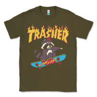 Army Green trasher Classic Tee - InspiraDesign