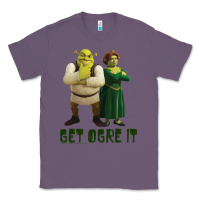 Lavender Shrek Fiona & Shrek Get Ogre It Text Poster Classic Tee - InspiraDesign