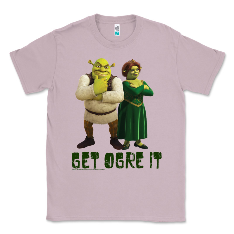 Shrek Fiona & Shrek Get Ogre It Text Poster Classic Tee by InspiraDesign | Teevron