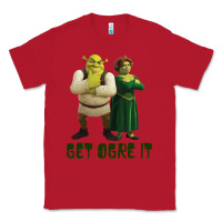 Red Shrek Fiona & Shrek Get Ogre It Text Poster Classic Tee - InspiraDesign