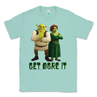 Seafoam Shrek Fiona & Shrek Get Ogre It Text Poster Classic Tee - InspiraDesign