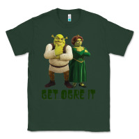Sports Green Shrek Fiona & Shrek Get Ogre It Text Poster Classic Tee - InspiraDesign