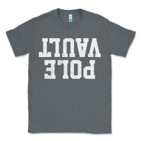 Charcoal Heather pole vault t shirt upside down funny pole vault jumper shirt Classic Tee - InspiraDesign