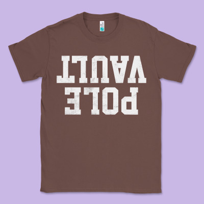 Pole Vault T Shirt Upside Down Funny Pole Vault Jumper Shirt Classic Tee Designed By Inspiradesign
