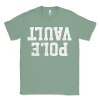 Sage pole vault t shirt upside down funny pole vault jumper shirt Classic Tee - InspiraDesign