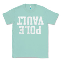 Seafoam pole vault t shirt upside down funny pole vault jumper shirt Classic Tee - InspiraDesign