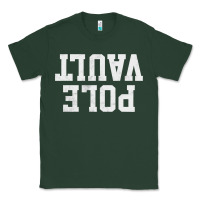 Sports Green pole vault t shirt upside down funny pole vault jumper shirt Classic Tee - InspiraDesign